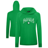 Houston Astros Levelwear Women's St. Patrick's Day Slender Raglan Hoodie On Sale