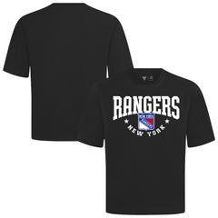 New York Rangers Levelwear Luxe Signature Knit T-Shirt Black