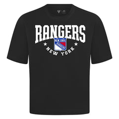 New York Rangers Levelwear Luxe Signature Knit T-Shirt Black