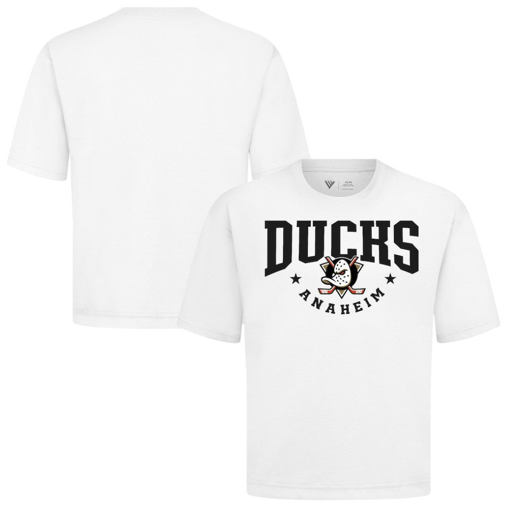 Anaheim Ducks - Levelwear Luxe Signature Knit T-Shirt White