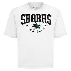 San Jose Sharks - Levelwear Luxe Signature Knit T-Shirt White