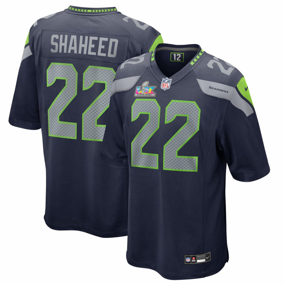 Rashid Shaheed Seattle Seahawks Super Bowl LX Patch Game Jersey College Navy - Nike