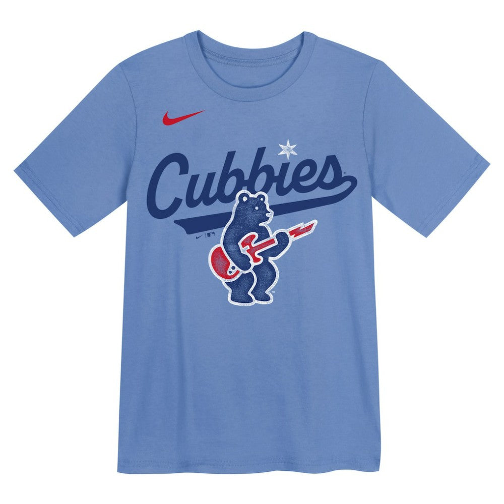 Chicago Cubs Nike Preschool Electric Bear Alternate T-Shirt On Sale