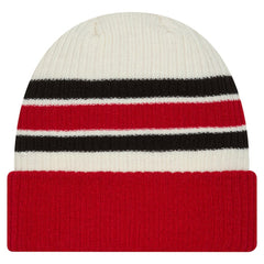 Detroit Red Wings - New Era Vintage Cuffed Knit Hat Cream/Red