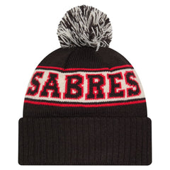 Buffalo Sabres - New Era Retro Cuffed Knit Hat with Pom Black