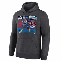 Nathan MacKinnon Colorado Avalanche - Fresh Ice Hoodie Charcoal