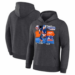 Matthew Schaefer New York Islanders - Fresh Ice Hoodie Charcoal