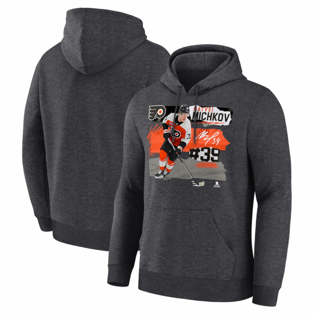 Matvei Michkov Philadelphia Flyers - Fresh Ice Hoodie Charcoal