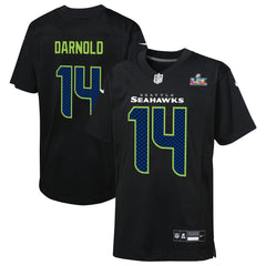 Sam Darnold Seattle Seahawks Youth Super Bowl LX Carbon Fashion Game Jersey Black - Nike