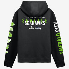 Seattle Seahawks Super Bowl LX Champions Four Piece Hoodie Black - Fanatics