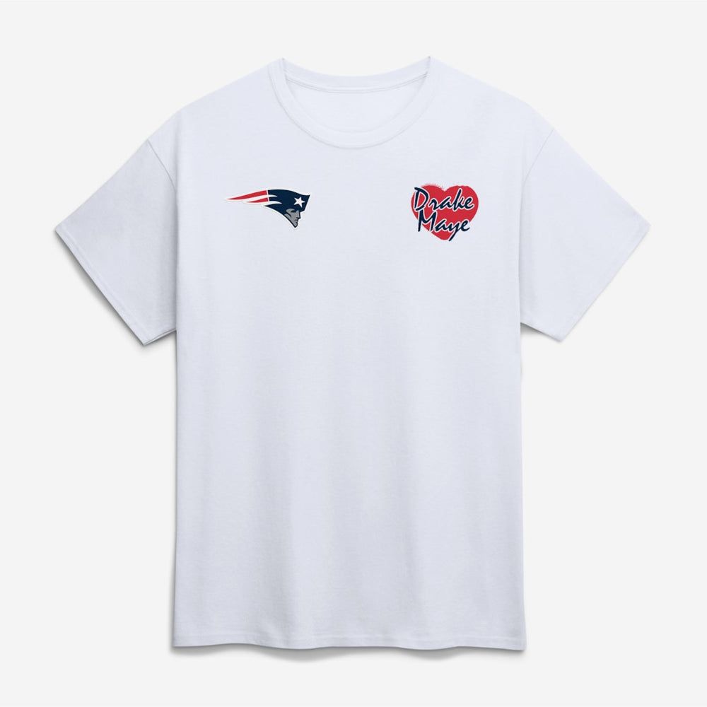 New England Patriots I Love Drake Maye T-Shirt White - NFL