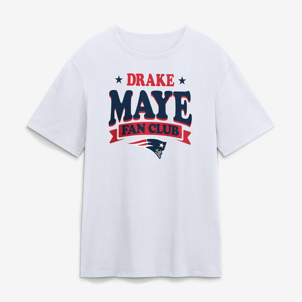 New England Patriots Drake Maye Fan Club T-Shirt White - NFL