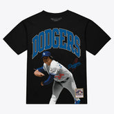 Fernando Valenzuela Los Angeles Dodgers Mitchell & Ness Photo Arch Player Graphic T-Shirt Sale