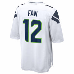 12s Seattle Seahawks Game Jersey White - Nike