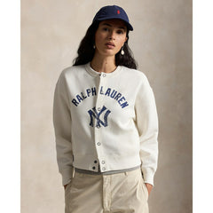 Yankees Polo Ralph Lauren Women's Seasonal Knit Full-Snap Cardigan Near Me