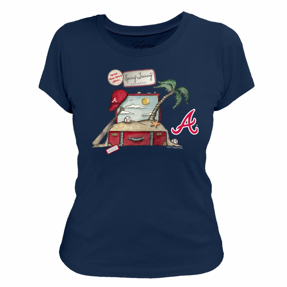 Atlanta Braves Tiny Turnip Women's 2026 Spring Training T-Shirt On Sale