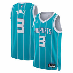 NBA - Coby White Charlotte Hornets Jordan Brand Unisex Swingman Jersey - Icon Edition - Teal
