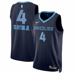 Nike - Walter Clayton Jr. Memphis Grizzlies Unisex Swingman Jersey - Icon Edition - Navy