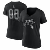 Chicago White Sox Women's Hustle Personalized Name & Number V-Neck T-Shirt Lifestyle