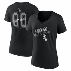 Chicago White Sox Women's Hustle Personalized Name & Number V-Neck T-Shirt Lifestyle
