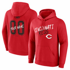 Cincinnati Reds Hustle Personalized Name & Number Hoodie On Sale