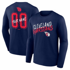 Cleveland Guardians Hustle Personalized Name & Number Long Sleeve T-Shirt Sale
