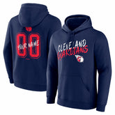 Cleveland Guardians Hustle Personalized Name & Number Hoodie Lifestyle