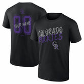 Colorado Rockies Hustle Personalized Name & Number T-Shirt Clearance