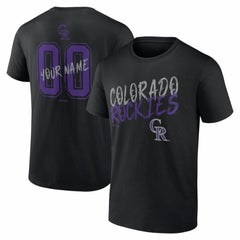 Colorado Rockies Hustle Personalized Name & Number T-Shirt Clearance