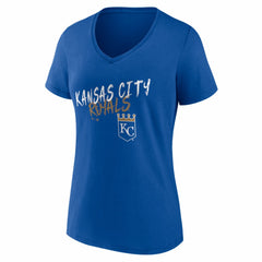 Kansas City Royals Women's Hustle Personalized Name & Number V-Neck T-Shirt Online