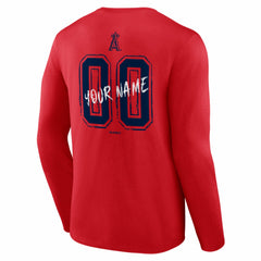 Los Angeles Angels Hustle Personalized Name & Number Long Sleeve T-Shirt Clearance