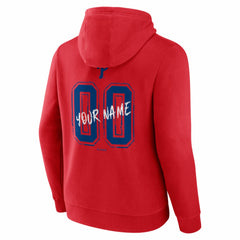 Philadelphia Phillies Hustle Personalized Name & Number Hoodie Lifestyle