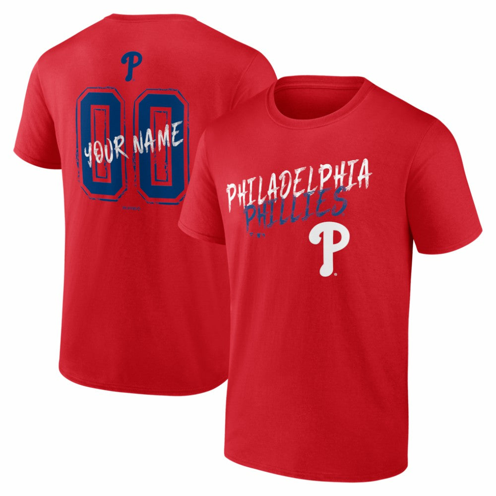 Philadelphia Phillies Hustle Personalized Name & Number T-Shirt for sale