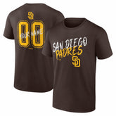 San Diego Padres Hustle Personalized Name & Number T-Shirt On Sale