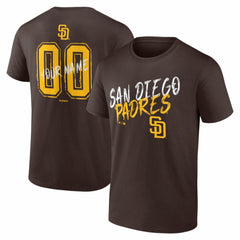 San Diego Padres Hustle Personalized Name & Number T-Shirt On Sale