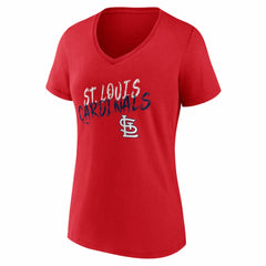 St. Louis Cardinals Women's Hustle Personalized Name & Number V-Neck T-Shirt discount