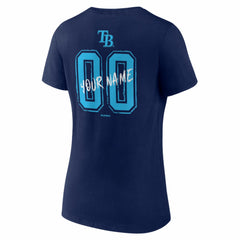 Tampa Bay Rays Women's Hustle Personalized Name & Number V-Neck T-Shirt for sale