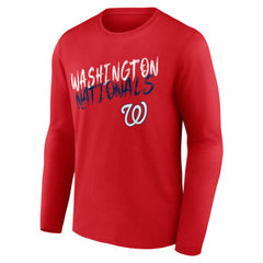 Washington Nationals Hustle Personalized Name & Number Long Sleeve T-Shirt On Sale