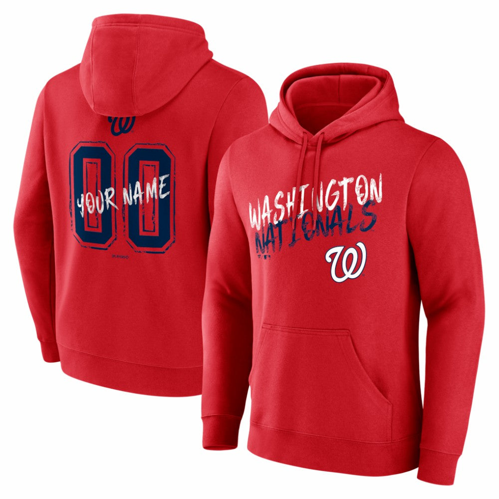 Washington Nationals Hustle Personalized Name & Number Hoodie Sale