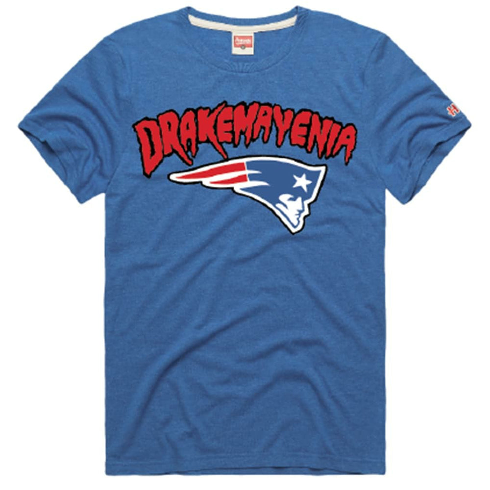 Drake Maye New England Patriots Homage Unisex Drakemayenia Tri-Blend T-Shirt Royal - NFL