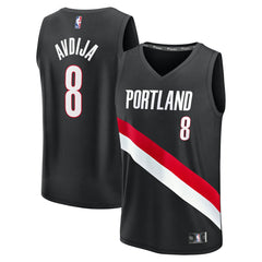Fanatics - Deni Avdija Portland Trail Blazers Fast Break Replica Jersey - Icon Edition - Black