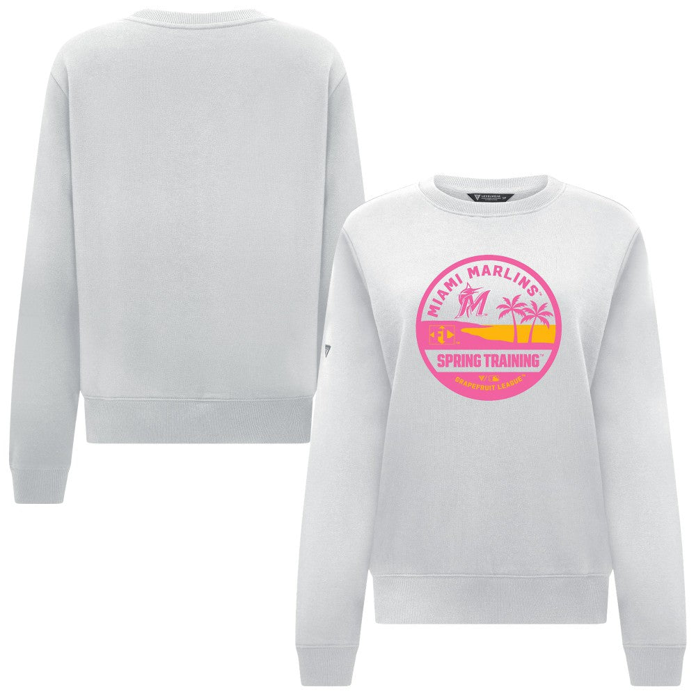 Miami Marlins Levelwear Women's Yvette Spring Training Badge Bold Sweatshirt Online