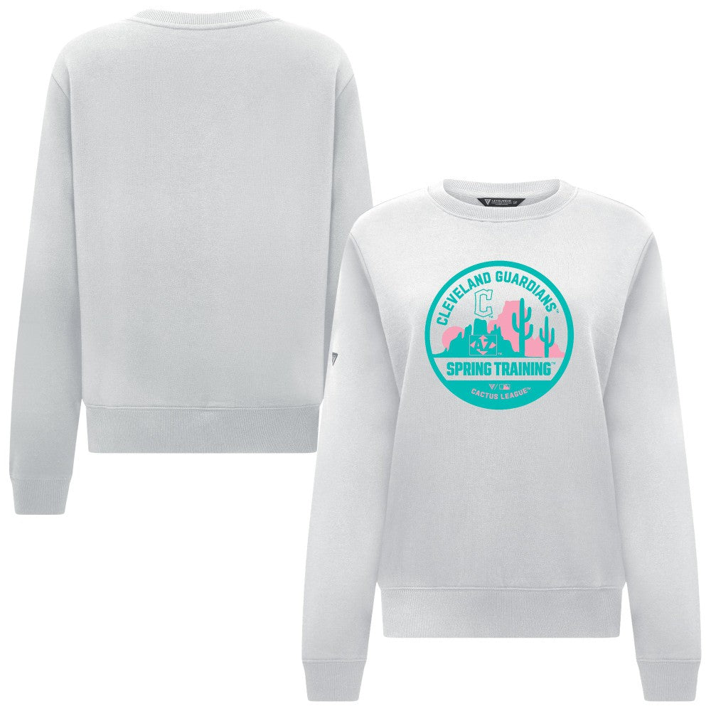 Cleveland Guardians Levelwear Women's Yvette Spring Training Badge Bold Sweatshirt discount