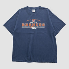Denver Broncos NFL 2000s T-shirt Navy Vintage - Fanatics