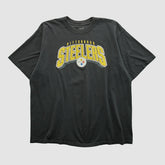 Pittsburgh Steelers Reebok 2000s T-shirt Black Vintage - Fanatics