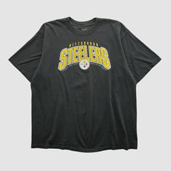 Pittsburgh Steelers Reebok 2000s T-shirt Black Vintage - Fanatics