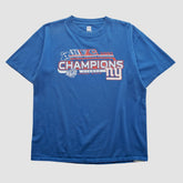 Super Bowl XLII NFL 2007 T-shirt Blue Vintage - Fanatics