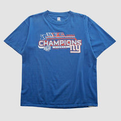 Super Bowl XLII NFL 2007 T-shirt Blue Vintage - Fanatics