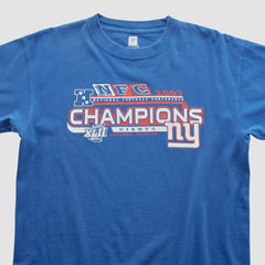 Super Bowl XLII NFL 2007 T-shirt Blue Vintage - Fanatics