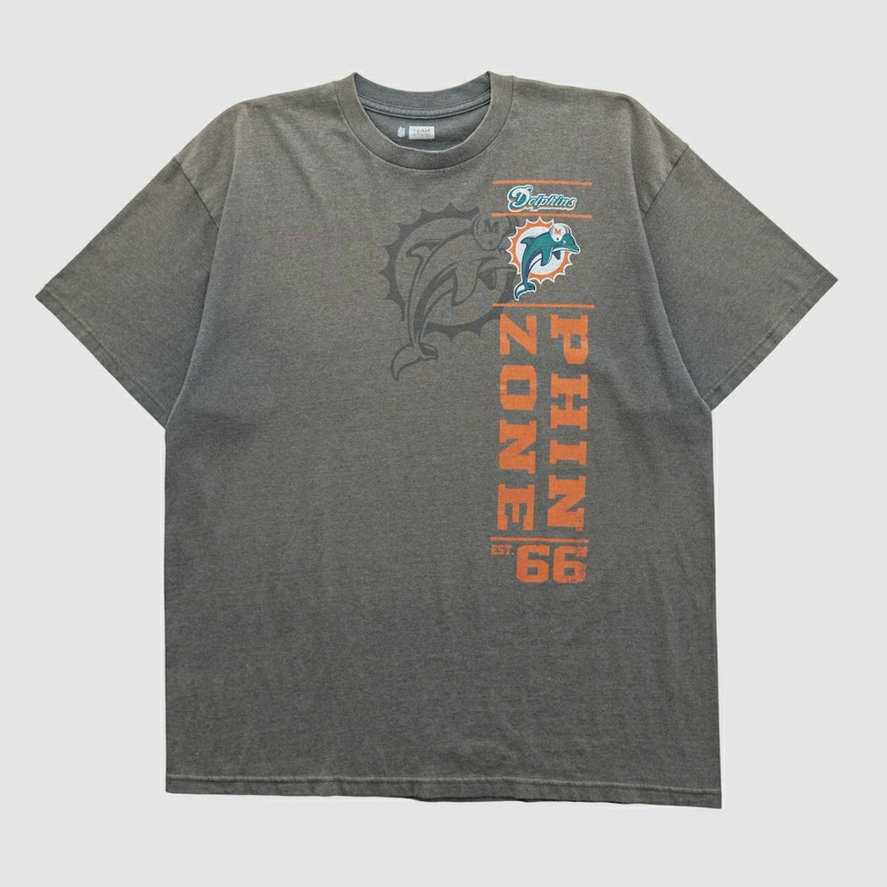 Miami Dolphins NFL 2010s T-shirt Dark Heather Gray Vintage - Fanatics